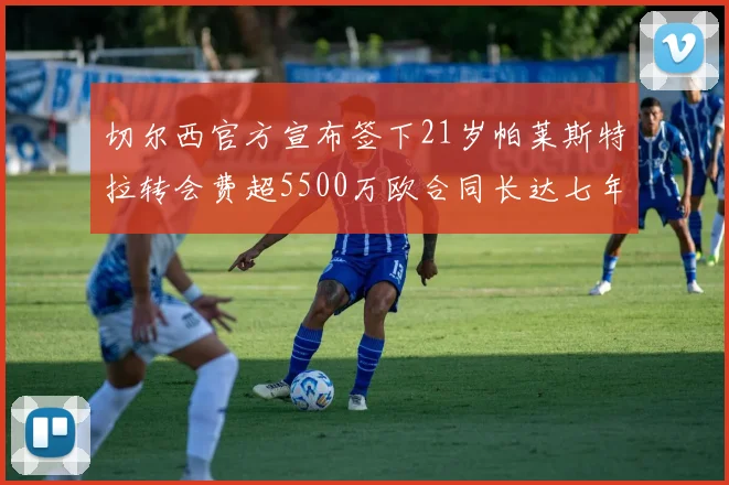 切尔西官方宣布签下21岁帕莱斯特拉转会费超5500万欧合同长达七年